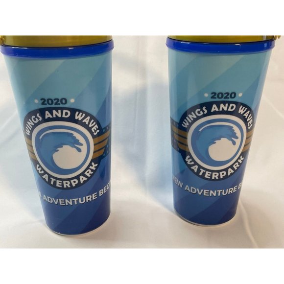 Wings & Waves Waterpark 2020 souvenir water bottle cup Whirley - Picture 2 of 10